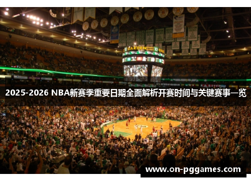 2025-2026 NBA新赛季重要日期全面解析开赛时间与关键赛事一览